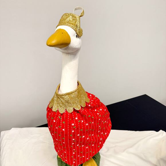 Porch Goose Christmas Outfits Bundle - 7 Santa Candy Cane Snowman Tree - Picture 6 of 12